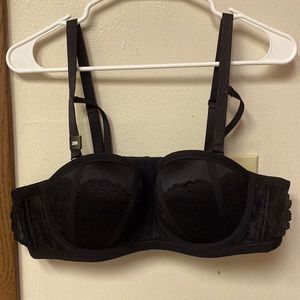 Torrid push-up strapless black bra